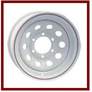 14X5.5 545 WHITE  MOD 10 HOLE WHEEL 3.19 PILOT